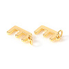 Brass Charms X-KK-I672-01E-G-2