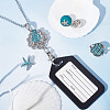 DIY Ocean Theme Office Lanyard ID Badge Holder Necklace Making Kit DIY-SC0021-49-4