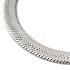 Unisex 304 Stainless Steel Herringbone Chains Necklaces NJEW-L173-011-P-2