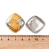 304 Stainless Steel Two Tone Stud Earrings EJEW-Z109-05GP-02-5