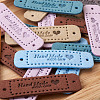 Microfiber Leather Labels DIY-TA0003-14-5