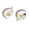 5Pcs Alloy Glass Pendants PALLOY-JF05202-2