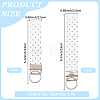 2Pcs Felt Badge Holders Keychain Clasps FIND-CP0004-06A-2