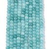 Ombre Effect Dyed Crackle Glass Beads Strands GLAA-Q106-01A-B25-2