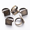 Adjustable Brass Ring Shanks KK-J052-AB-LF-1