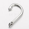 304 Stainless Steel Hook Clasps STAS-D166-91P-2