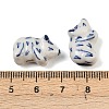 Animal Theme Blue and White Porcelain Beads PORC-Z007-05F-3