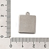 304 Stainless Steel Pendant Cabochon Settings STAS-G344-07P-3