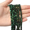 Dyed Natural Tiger Eye Beads Strands X-G-G102-A01-02-3
