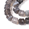 Natural Grey Agate Beads Strands G-N353-06A-07-4