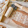 Flower Print Wood Rolling Pin AJEW-WH0528-07-7