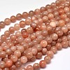 Natural Sunstone Round Bead Strands LS-G-F266-11-10mm-1
