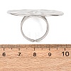 304 Stainless Steel Cuff Open Rings for Women RJEW-C162-01B-P-5
