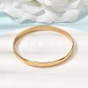 304 Stainless Steel Plain Bangles for Women Men BJEW-Z167-01G-01-2