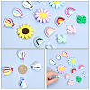 20Pcs 20 Style Silicone Beads SIL-CA0001-97-3
