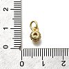 Brass Micro Pave Cubic Zirconia Charms KK-P295-40G-3