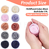 50G 10 Colors Needle Felting Wool Roving DIY-CP0013-77A-2