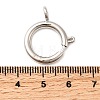 Brass Spring Ring Clasps KK-D407-20P-G-3