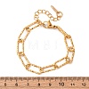 304 Stainless Steel Paperclip Chain Bracelets for Women Men LS-BJEW-A048-01G-5