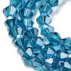 Transparent Electroplate Glass Beads Strands LS-GLAA-F029-4mm-C01-3