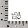 Brass M-Hook Clasps KK-CBA0DF0-14B-P-3