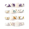 4Pcs 4 Styles Natural Shell Hair Barrettes PHAR-TA000013-2