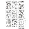 Globleland 9 Sheets 9 Style PVC Plastic Stamps DIY-GL0002-84I-2