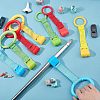 SUPERFINDINGS 8Pcs 8 Style Plastic Play Bed Pull Ring AJEW-FH0001-94-3