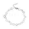 Non-Tarnish 304 Stainless Steel Star Link Chain Anklets for Men Women LS-STAS-B039-14P-1