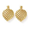 Brass Micro Pave Clear Cubic Zirconia Pendants KK-D221-19G-08-1