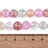 Transparent Crackle Glass Beads Strands GLAA-Q115-03B-4