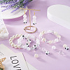 160Pcs 10 Style ABS Plastic Imitation Pearl Beads & Transparent & Opaque Acrylic Beads FIND-SW0001-31-7