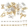  20Pcs 20 Styles Alloy Crystal Rhinestone Connector Charms DIY-TA0005-28-1