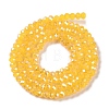 Baking Electroplate Glass Beads Strands DGLA-A039-J4mm-B13-2