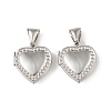 316 Stainless Steel Locket Pendants STAS-K321-25P-1