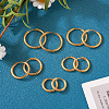  10Pcs 5 Size 316L Surgical Stainless Steel Huggie Hoop Earrings for Girl Women EJEW-TA0001-10-13