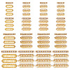 120Pcs 4 Styles Alloy Crystal Rhinestone Spacer Bars FIND-ME0004-07G-1