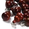 Natural Red Rainbow Jasper Pendants G-B127-03P-15-1