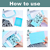 Globleland Plastic Embossing Folders DIY-GL0001-13-4