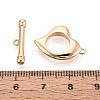 6Pcs Brass Toggle Clasps KK-T073-44G-5