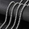 Tarnish Resistant Men's Jewelry Making 304 Stainless Steel Box Chains CHS-A003F-5.5mm-2
