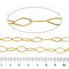 Rack Plating Brass Rhombus Link Chains CHC-N009-04G-3