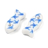 Printed Handmade Porcelain Beads PORC-A031-04-2