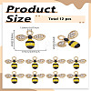 12Pcs Alloy Enamel Pendants ENAM-LP0001-31-2