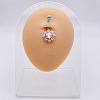 316L Surgical Stainless Steel Belly Rings WGDD0AB-06-1