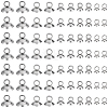 150Pcs 5 Styles 201 Stainless Steel Bead Cap Pendant Bails STAS-PA0001-05-7