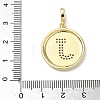 Brass Micro Pave Clear Cubic Zirconia Pendants KK-L253-17G-J-3