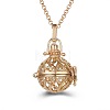 Hollow Alloy Cage Pendant Necklaces SW2952-4-1