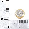 Religion Brass Beads KK-C170-28GP-05-3