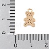 Brass with Clear Cubic Zirconia Charms KK-N256-25C-G-3